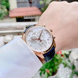 Tissot T Classic PR 100 Chronograph Silver Dial Black Leather Strap Watch for Men - T101.417.36.031.00