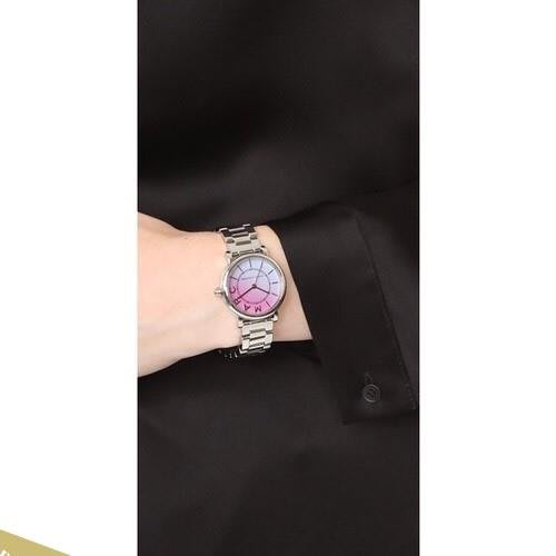 Marc Jacobs Roxy Pink Dial Silver Steel Strap Watch for Women - MJ3552