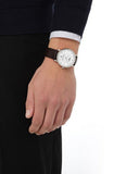 Tissot T-Classic Powermatic 80 Silver Dial Brown Leather Strap Watch For Men - T122.407.16.031.00