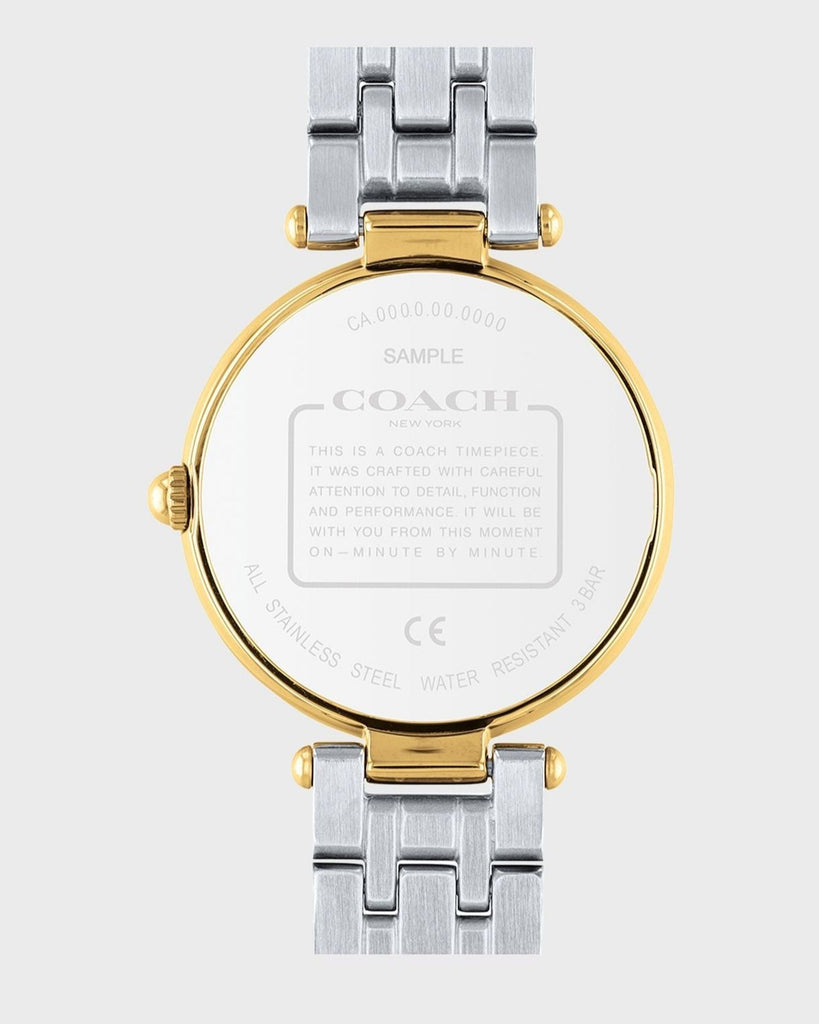 Coach Park Silver Dial Two Tone Steel Strap Watch for Women - 14503645