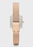Coach Cass White Dial Rose Gold Mesh Bracelet Watch for Women - 14503698