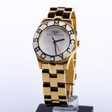 Marc Jacobs Blade White Dial Gold Steel Strap Watch for Women - MBM3050