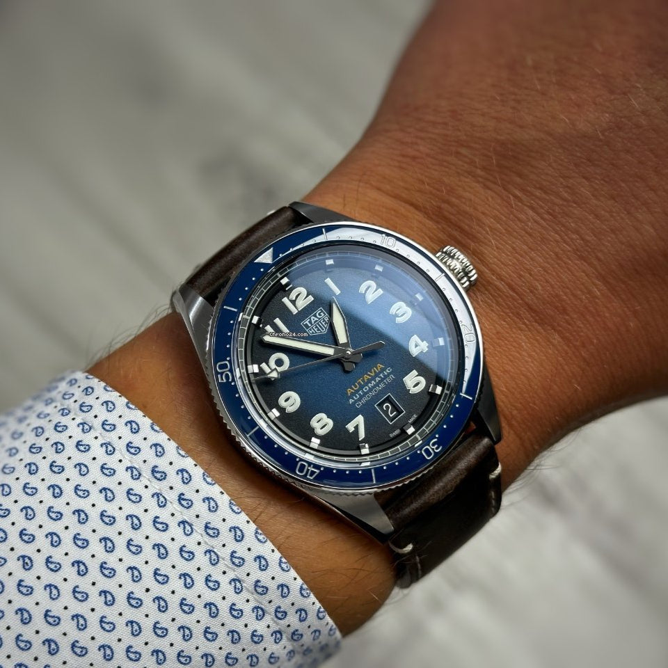 Tag Heuer Autavia Blue Dial Watch for Men - WBE5116.FC8266