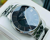 Tissot T Classic Chemin Des Tourelles Chronometer Black Dial Silver Steel Strap Watch For Men - T099.408.11.058.00
