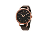 Calvin Klein Even Grey Dial Brown Leather Strap Watch for Women - K7B236G3