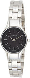 Calvin Klein Simplicity Black Dial Silver Steel Strap Watch for Women - K4323130