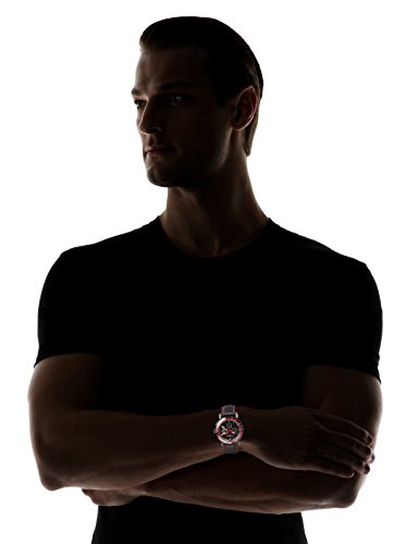 Burberry City Chronograph Black Dial Black Leather Strap Watch for Men - BU9803