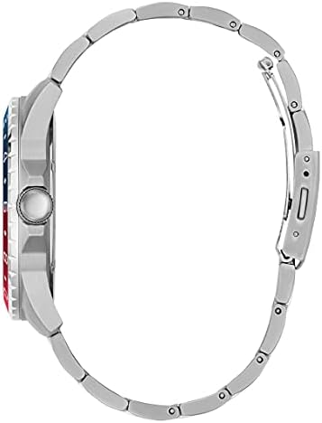 Guess Odyssey Multifunction Blue Dial Silver Steel Strap Watch For Men - W1107G2