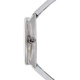 Calvin Klein Accent Silver Dial White Leather Strap Watch for Women - K2Y2Y1KW