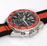 Tag Heuer Formula 1 McLaren Limited Edition Chronograph Black Dial Two Tone NATO Strap Watch for Men - CAZ1112.FC8188