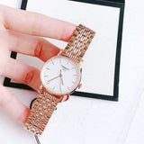 Tissot T Classic Everytime Small White Dial Rose Gold Mesh Bracelet Watch For Women - T109.210.33.031.00