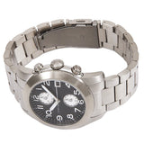 Marc Jacobs Larry Chronograph Black Dial Silver Steel Strap Watch for Men - MBM5050