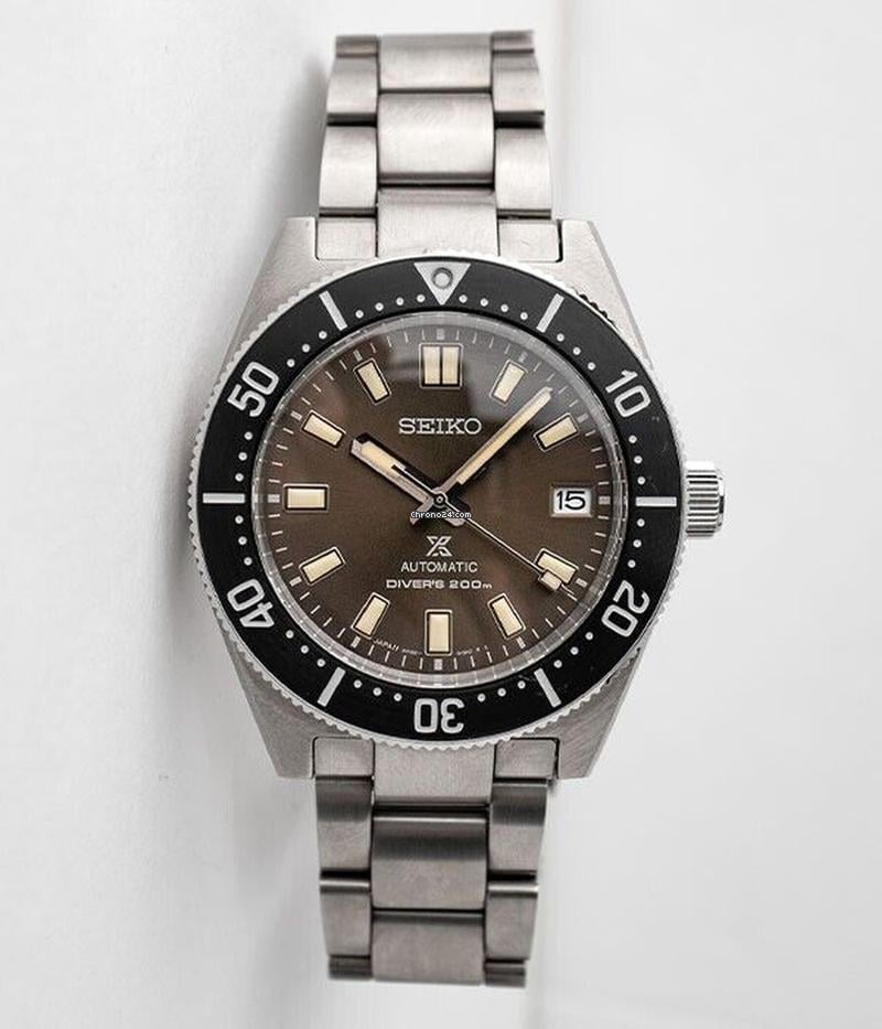 Seiko Prospex 55th Anniversary Edition Brown Dial Silver Steel Strap Watch For Men - SPB145J1