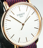 Tissot T Classic Everytime Medium White Dial Two Tone NATO Strap Watch for Men - T109.410.38.031.00