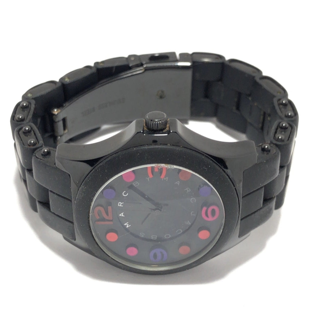 Marc Jacobs Pelly Black Dial Black Silicone Strap Watch for Women - MBM2543