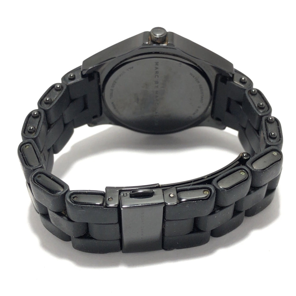 Marc Jacobs Pelly Black Dial Black Silicone Strap Watch for Women - MBM2543