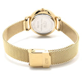 Daniel Wellington Petite Emerald Green Dial Gold Mesh Strap Watch For Women - DW00100479