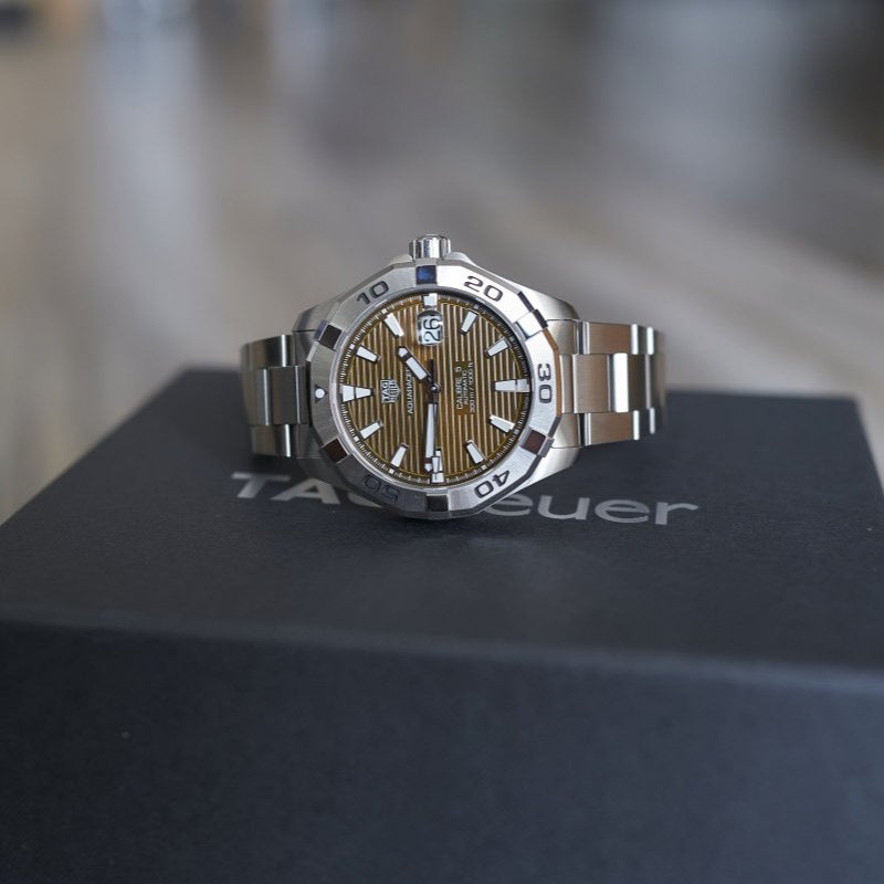 Tag Heuer Aquaracer Brown Sunray Dial Watch for Men - WAY2018.BA0927
