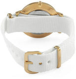 Daniel Wellington Classic Petite Dover Black Dial White NATO Strap Watch For Women - DW00100314