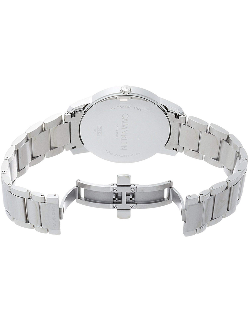 Calvin Klein City Blue Dial Silver Steel Strap Watch for Men - K2G2G14N