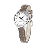 Marc Jacobs Betty White Dial Brown Leather Strap Watch for Women - MJ1480