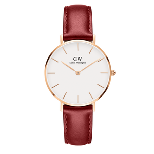 Daniel Wellington Classic Suffolk White Dial Brown Leather Strap Watch For Men - DW00100122