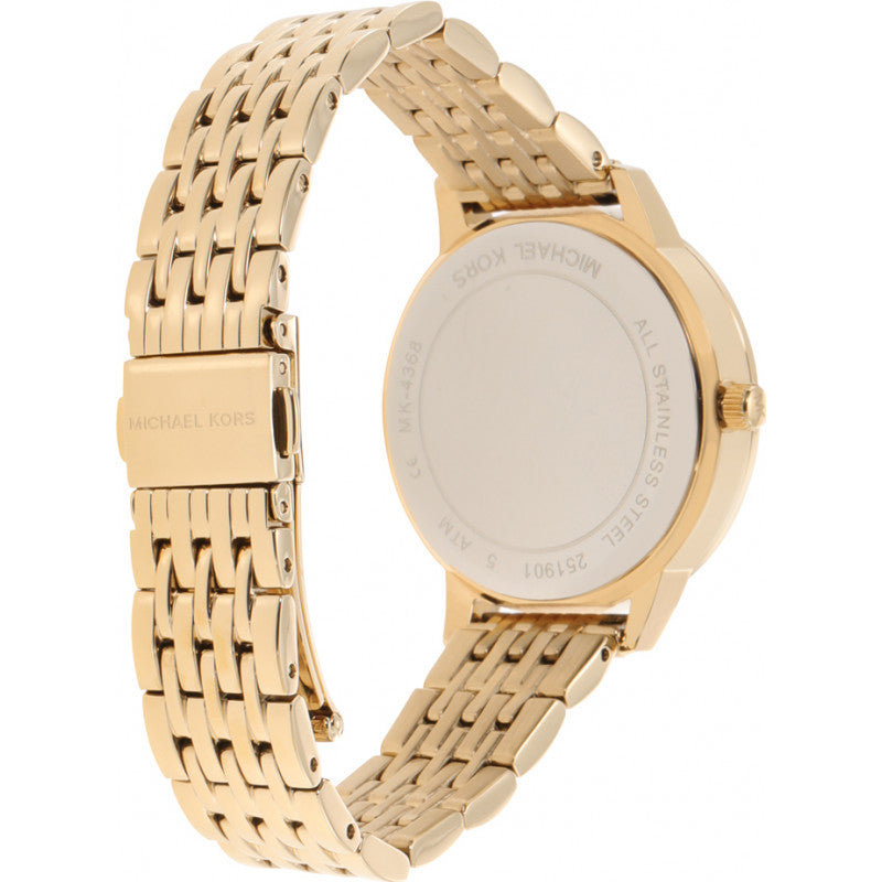 Michael Kors Melissa Quartz Gold Dial Gold Steel Strap Watch for Women - MK4368
