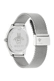 Gucci G-Timeless Turquiose Mother of Pearl Dial Silver Mesh Bracelet Watch For Women - YA1264039