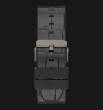 Guess Edge Chronograph Black Dial Black Leather Strap Watch For Men - GW0492G1