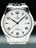 Tudor 1926 Automatic White Dial Silver Steel Strap Watch for Men - M91650-0005