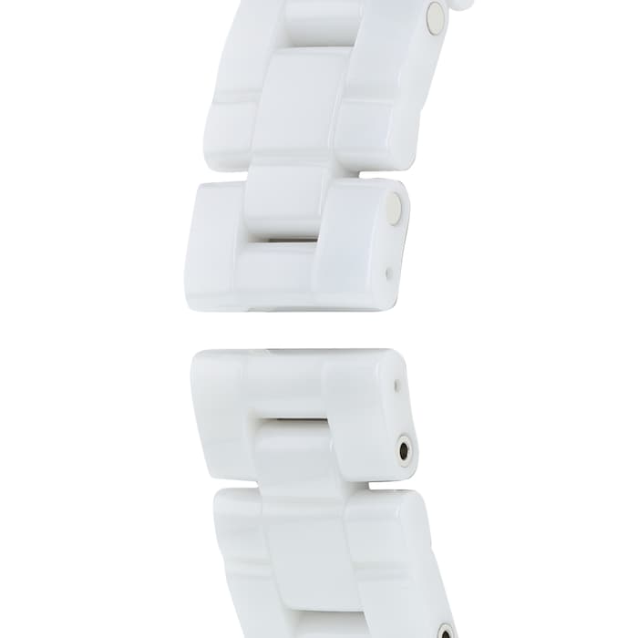 Chanel J12 Quartz Diamonds Pink Dial White Steel Strap Watch for Women - J12 H5513