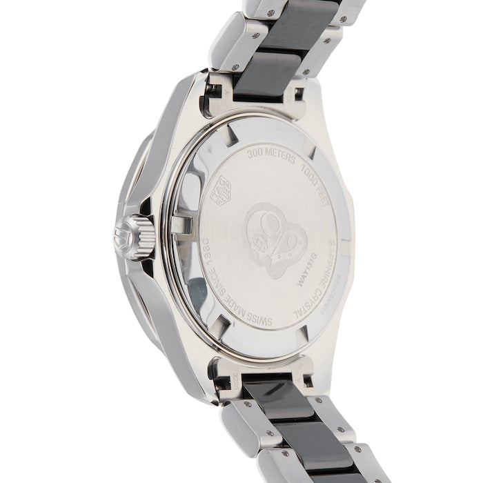 Tag Heuer Aquaracer Quartz Diamonds Black Dial Two Tone Steel Strap Watch for Women - WAY131G.BA0913