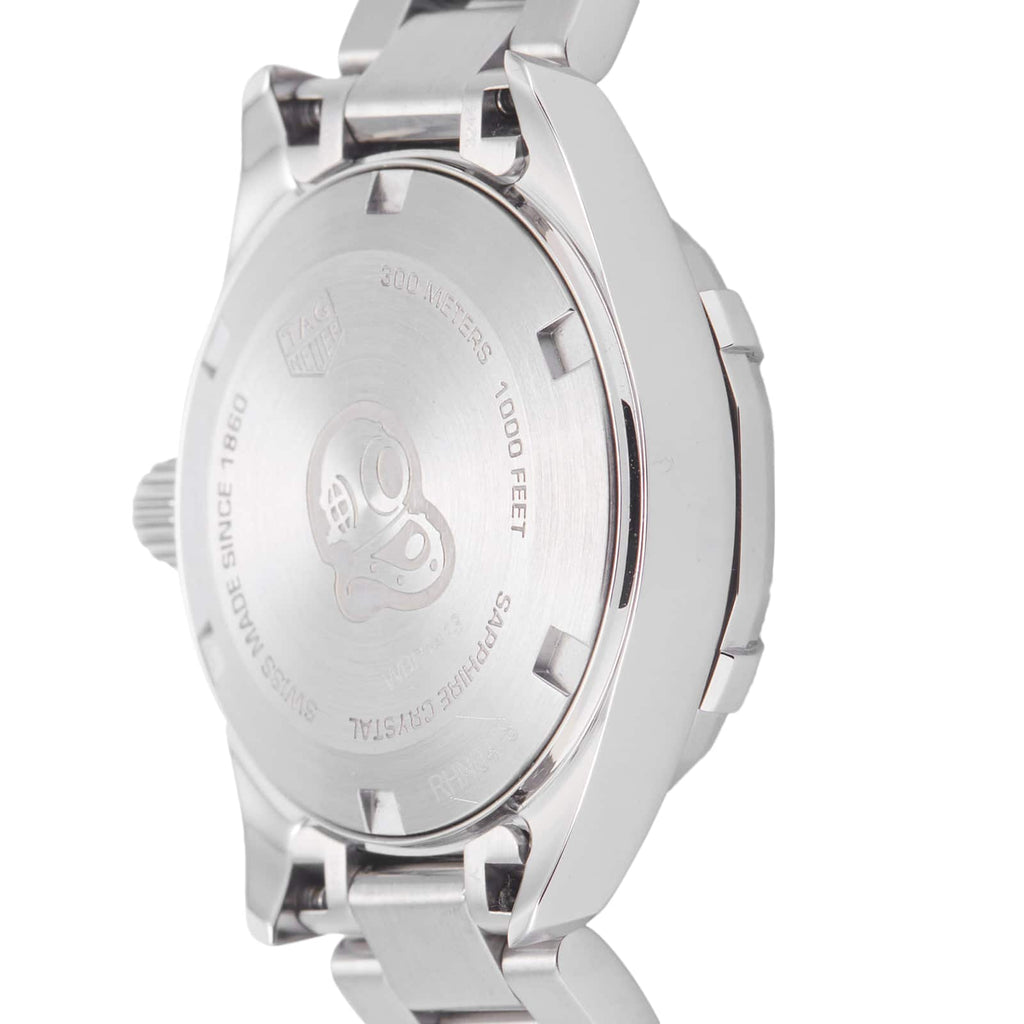 Tag Heuer Aquaracer Diamonds Mother of Pearl White Dial Silver Steel Strap Watch for Women - WBD1413.BA0741
