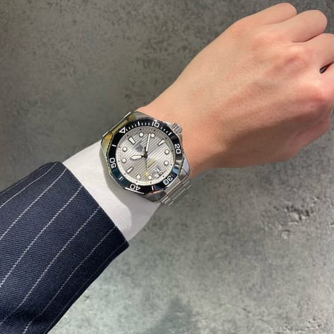 Tag Heuer Aquaracer Professional 300 Automatic Silver Dial Silver Steel Strap Watch for Men - WBP201C.BA0632