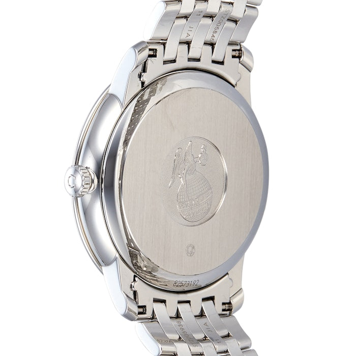 Omega De Ville Prestige Co-Axial Rhodium Silver Dial Silver Steel Strap Watch for Men - 424.10.40.20.02.001