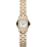 Marc Jacobs Amy Dinky White Dial Gold Steel Strap Watch for Women - MBM3226