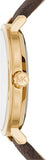 Michael Kors Addyson Three-Hand Silver Dial Brown Leather Strap Watch for Women - MK2945