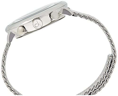 Calvin Klein High Noon Chronograph Blue Dial Silver Mesh Bracelet Watch for Men - K8M2712N