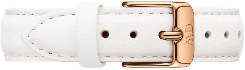 Daniel Wellington Petite Bondi White Dial White Leather Strap Watch for Women - DW00100189