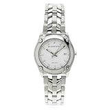 Burberry Heritage Check White Dial Silver Steel Strap Watch for Women - BU1853