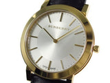 Burberry The City Gold Dial Black Leather Strap Watch for Men - BU2353