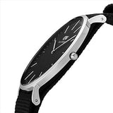 Daniel Wellington Classic Cornwall Black Dial Black Nylon Strap Watch For Women - DW00100149