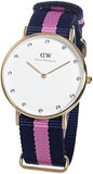 Daniel Wellington Classy Winchester White Dial Two Tone NATO Strap Watch For Women - DW00100077
