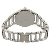 Calvin Klein Stately Pink Mother of Pearl Dial Silver Steel Strap Watch for Women - K3G2312E