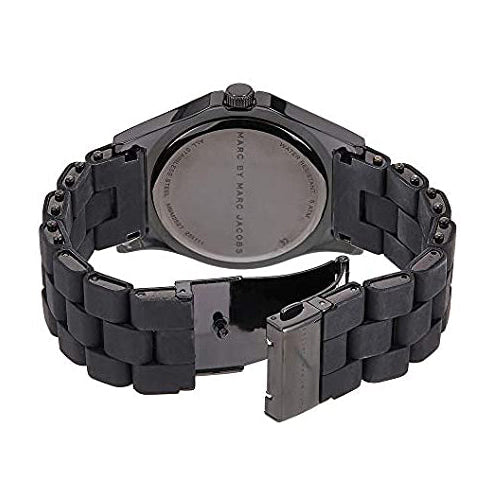 Marc Jacobs Pelly Black Dial Black Silicone Strap Watch for Women - MBM2527