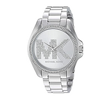 Michael Kors Bradshaw Quartz Silver Dial Silver Steel Strap Watch For Women - MK6554