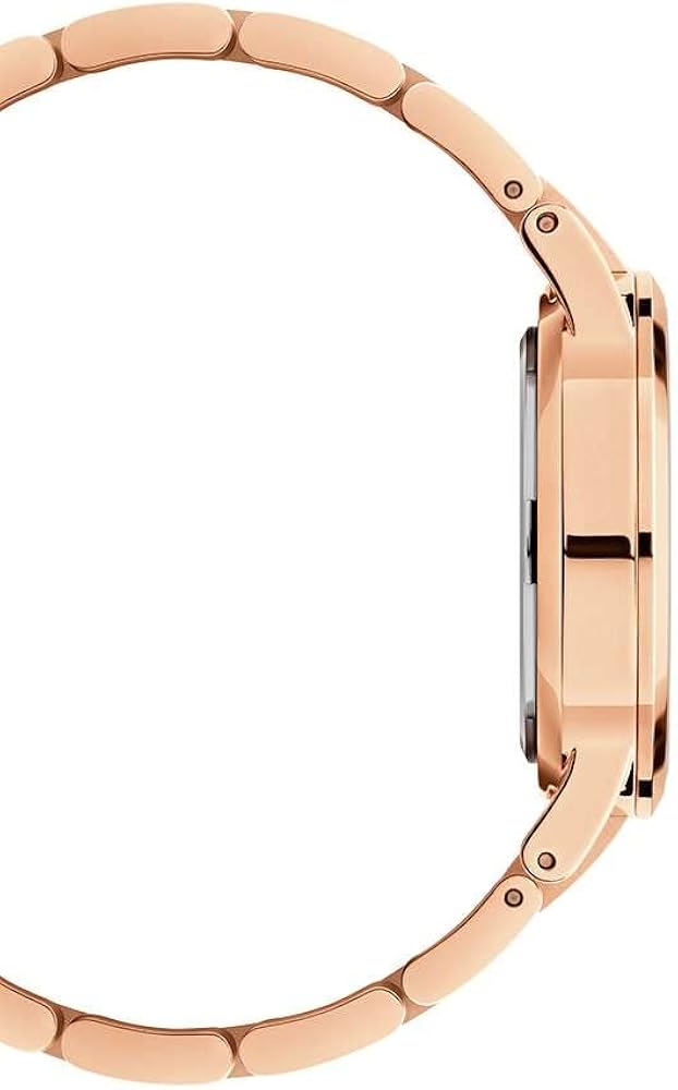 Daniel Wellington Iconic Link Emerald Green Dial Rose Gold Steel Strap Watch For Women - DW00100421