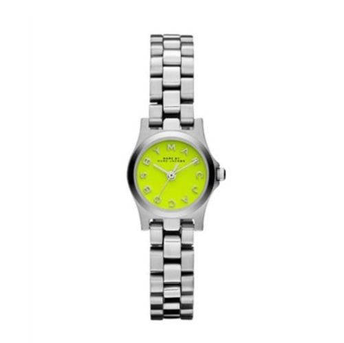 Marc Jacobs Henry Yellow Dial Silver Steel Strap Watch for Women - MBM3201