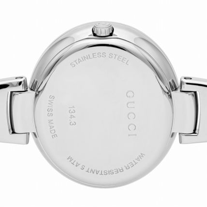 Gucci Guccissima Brown Dial Silver Steel Strap Watch For Women - YA134302