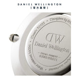 Daniel Wellington Classic York White Dial Black Leather Strap Watch For Men - DW00100025